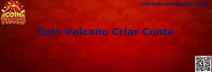 Tela de cadastro do jogo Coin Volcano