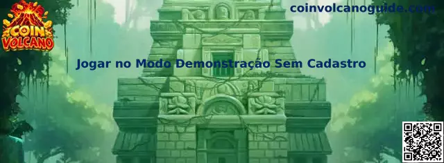 Interface do Coin Volcano no modo demonstração sem necessidade de cadastro